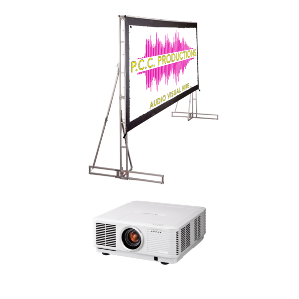 Screen & Projector Package (Large 220" & 7000L)